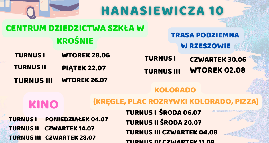 PROGRAM WYCIECZEK NA PÓŁKOLONIACH LETNICH PD EDU RZESZÓW