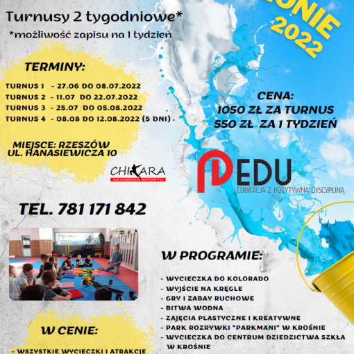 Półkolonie Letnie 2022 Rzeszów