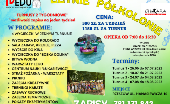 PÓŁKOLONIE DLA DZIECI RZESZÓW