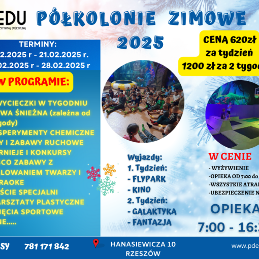 Półkolonia zimowa Rzeszów