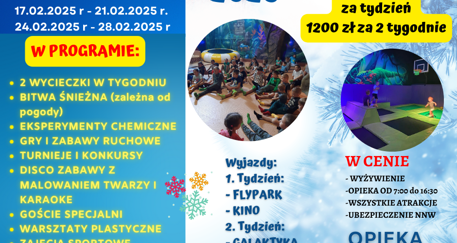 Półkolonia zimowa Rzeszów