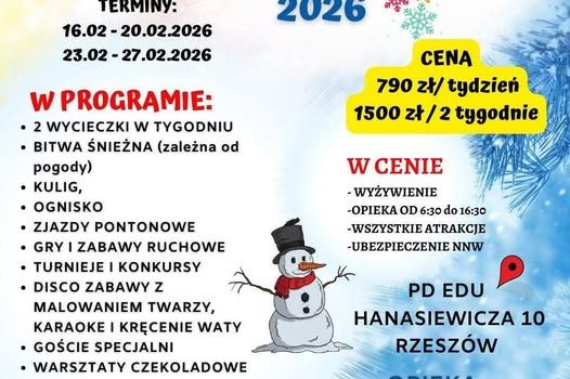 Półkolonia Zimowa PD Edu Rzeszów