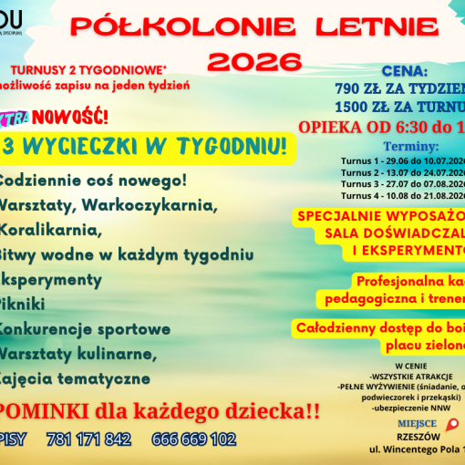 Półkolonie Letnie Rzeszów